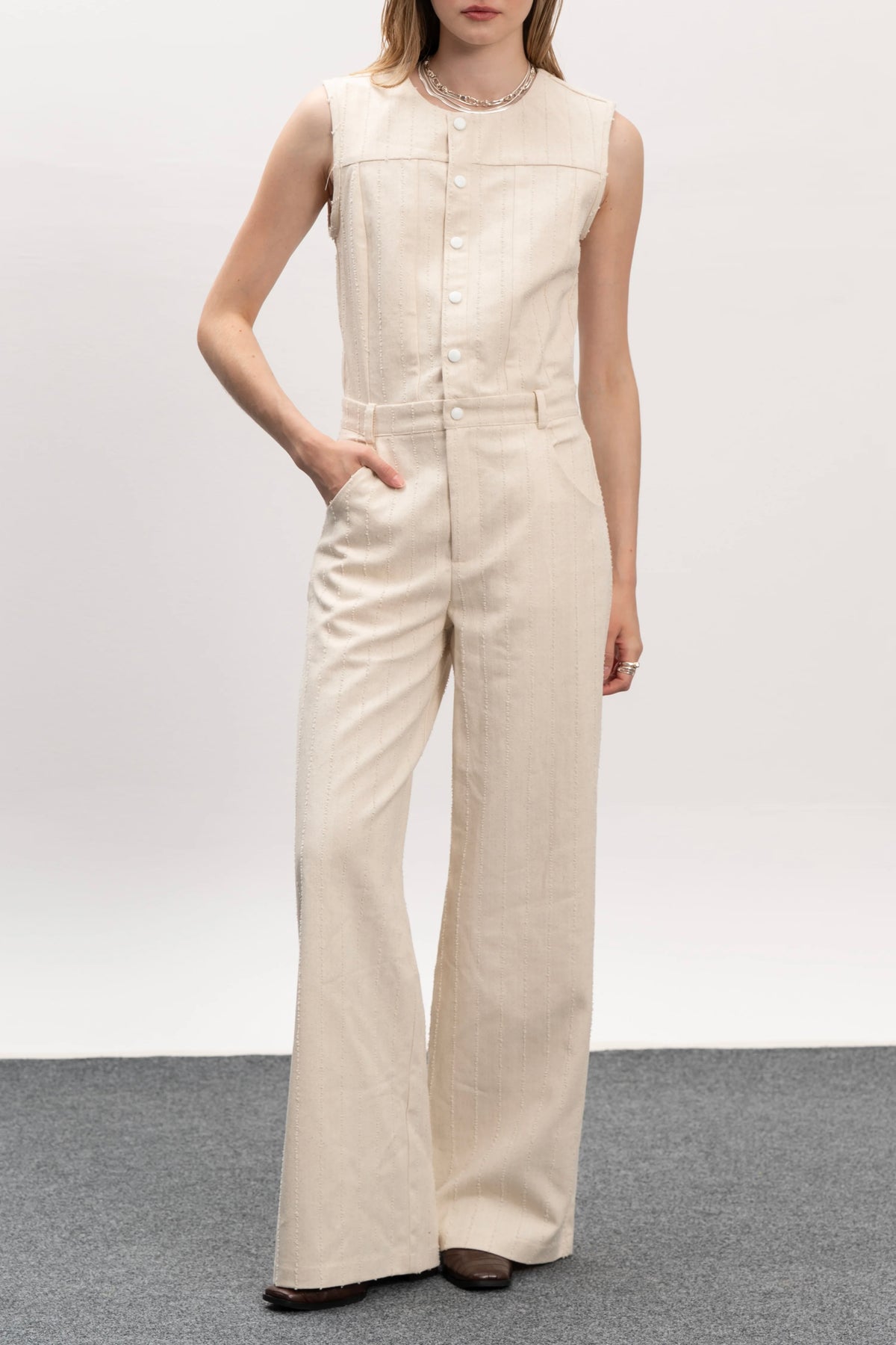STILVI Nolita Jumpsuit - Εcru