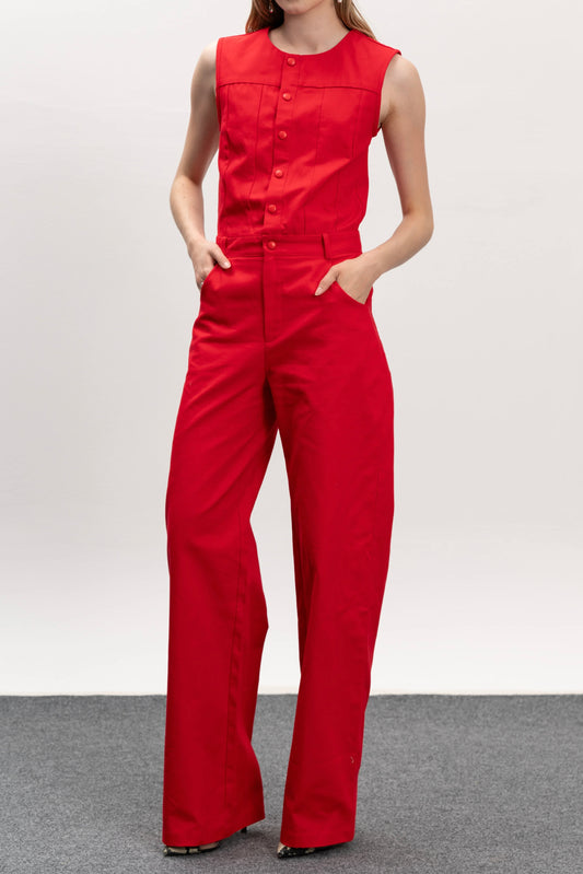 STILVI Nolita Jumpsuit - Red